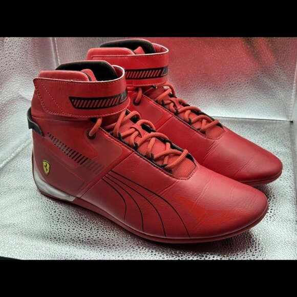 RARE 🚀 Sz 10.5 PUMA Scuderia Ferrari AEROCAT Mid Drift Cat SHOES 306856 02 Men - Picture 2 of 15
